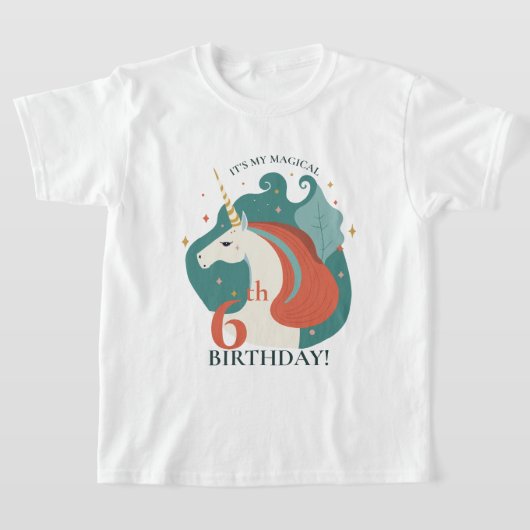 T-shirt Anniversaire de la licorne magique (Poser)