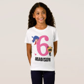 T-Shirt Anniversaire de Ladybug et de Cat Noir Chibi (Devant entier)