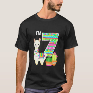 T-shirt Anniversaire de Lama J'ai 7 ans Thème Lama de Ferm