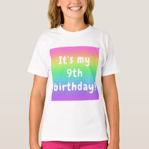 T-shirt Anniversaire de l'arc-en-ciel personnalisé