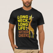 T-shirt Anniversaire de longue cou Giraffe Tee (Devant)