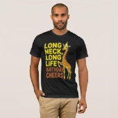 T-shirt Anniversaire de longue cou Giraffe Tee (Devant entier)