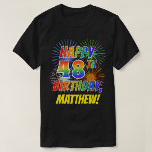 T-shirt ANNIVERSAIRE de sembler d'arc-en-ciel JOYEUX