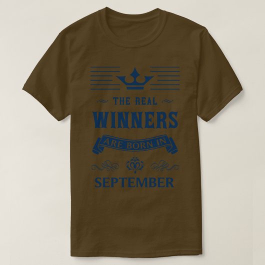 T-shirt anniversaire de septembre (Design devant)
