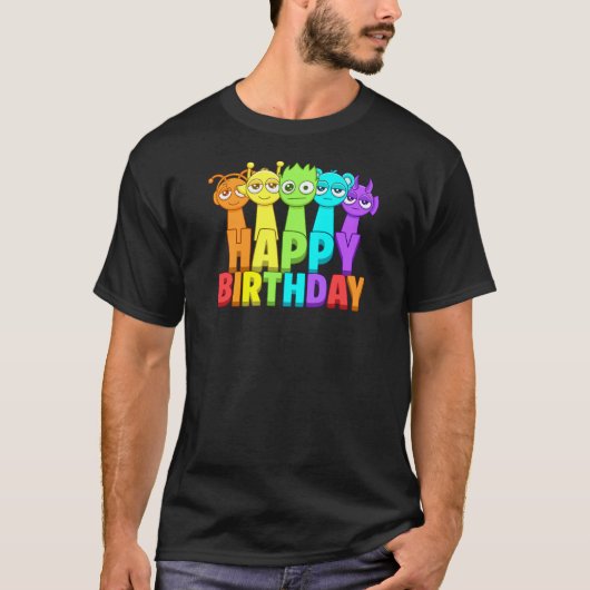 T-shirt Anniversaire de Sprunki (Devant)