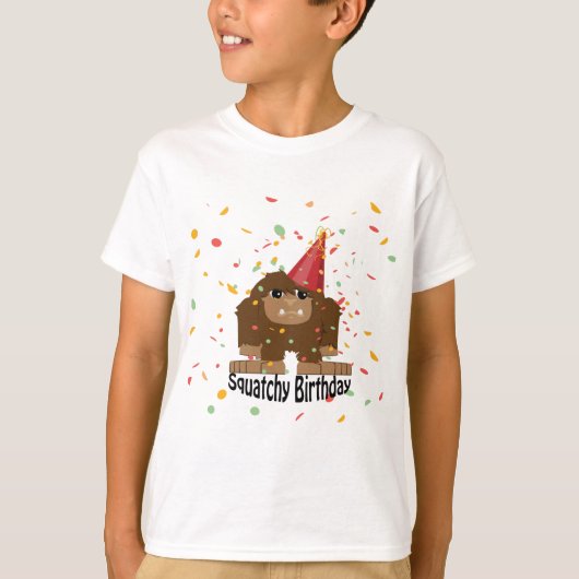 T-shirt Anniversaire de Squatchy (Devant)