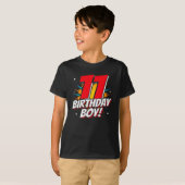 T-shirt Anniversaire de Superhero - 11 ans - 11e anniversa (Devant entier)