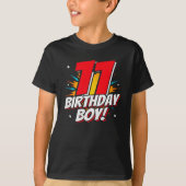 T-shirt Anniversaire de Superhero - 11 ans - 11e anniversa (Devant)