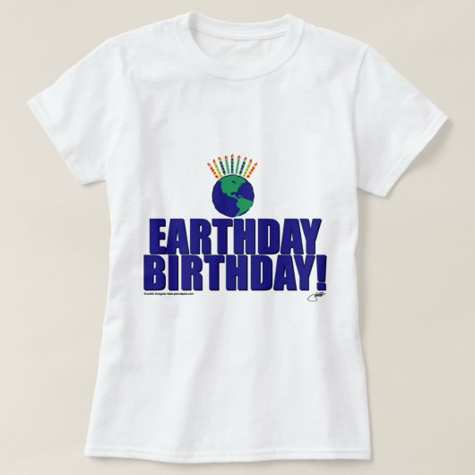 T-shirt Anniversaire d'Earthday (Design devant)