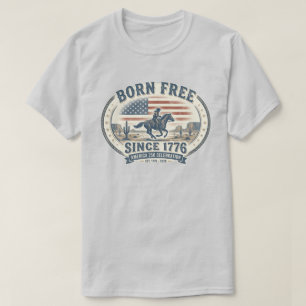 T-shirt Anniversaire des 250 ans de l'Amérique Cowboy Vint