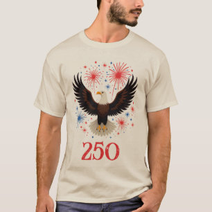 T-shirt Anniversaire des 250 ans des États-Unis 2026 Semiq