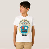 T-shirt Anniversaire des robots de jouets (Devant entier)
