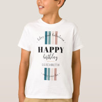 Anniversaire Design minimaliste aux couleurs paste