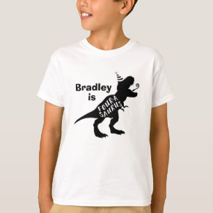 T-Shirt Anniversaire Dinosaure Quatre A Saurus