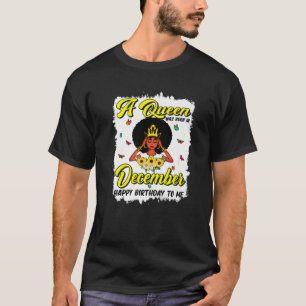 T-shirt Anniversaire Dixième Reine Née En Décembre Filles 