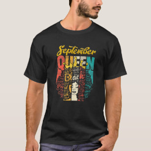 T-shirt Anniversaire Dixième Reine Née En Septembre Filles