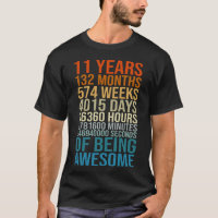 Anniversaire drôle de 11 ans 11 vieux compteur 11