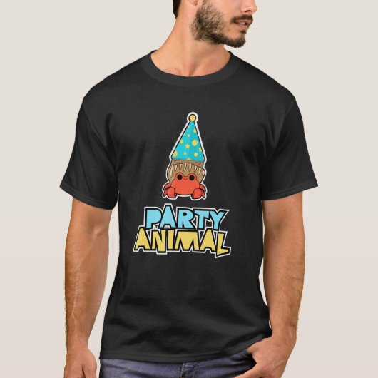 T-shirt Anniversaire du crabe animal du Parti (Devant)