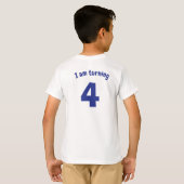 T-shirt Anniversaire du Dragon Bleu Cute (Dos entier)