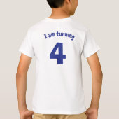 T-shirt Anniversaire du Dragon Bleu Cute (Dos)