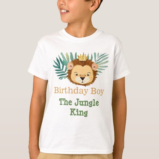 T-shirt Anniversaire du lion de la Petite Jungle (Devant)