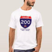 T-shirt Anniversaire du Maine 200th bicentenaire (Devant)