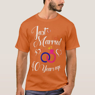 T-shirt Anniversaire du Mariage de 40 ans