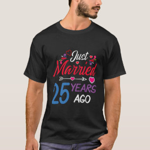 T-shirt Anniversaire Du mariage Il Y A 25 Ans, Marié