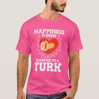 T-shirt Anniversaire Du Mariage Marié À Une Femme Turque H