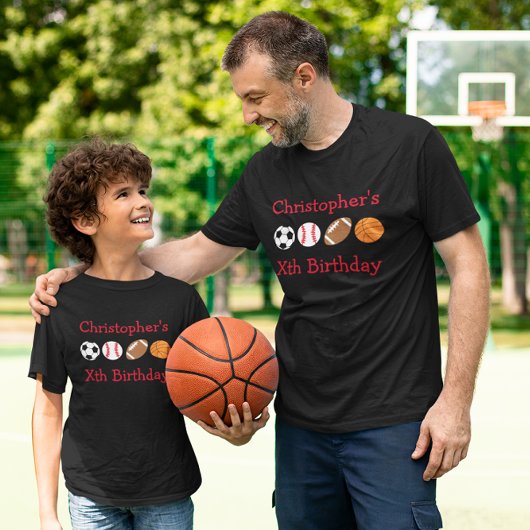 T-shirt Anniversaire du sport