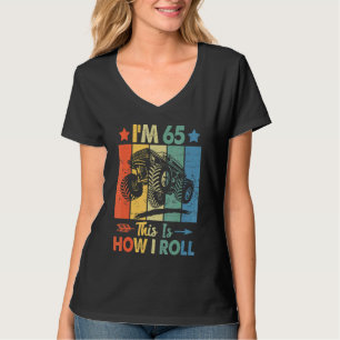T-shirt Anniversaire du Trucker Retro Voici comment je rou