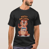 T-shirt Anniversaire d'un écureuil (Devant)