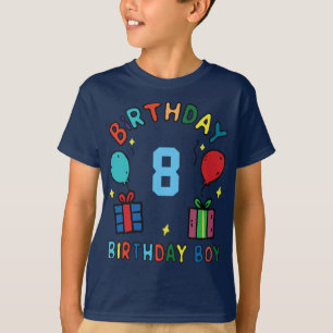 T-shirt Anniversaire Enfant Personnalisé Âge Enfants Garço