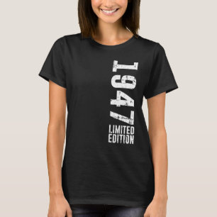 T-shirt Anniversaire Et Vintage 1947