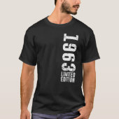 T-shirt Anniversaire et vintage 1963 (Devant)