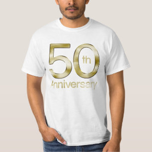 T-shirt Anniversaire fascinant d'or cinquantième