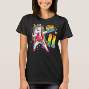 T-shirt Anniversaire Fille 11 ans, Unicorne, Numéro 11