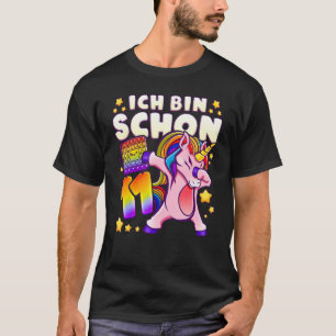 T-shirt Anniversaire fille 11 ans, Unicorne, Pop It, Germa