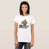 T-shirt Anniversaire Fille Avec Un Cadeau (Devant entier)