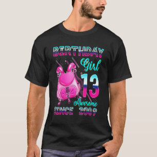 T-shirt Anniversaire Filles 13 Depuis 2009 Pink Sac À Dos