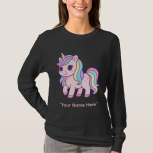 T-shirt Anniversaire Filles Arc-en-Ciel Licorne Pastel Mig