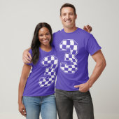 T-shirt Anniversaire Garçon 3ème Race À damiers Drapeau 3 (Unisexe)