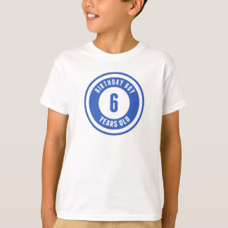 T-shirt Anniversaire Garçon 6 ans