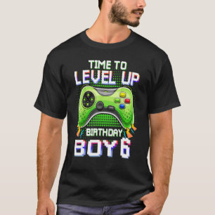 T-shirt Anniversaire Garçon 6 Temps Pour Niveau 6E Niveau