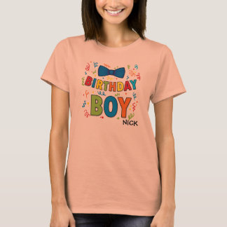 T-shirt Anniversaire Garçon chemise de soirée Bow Cravate