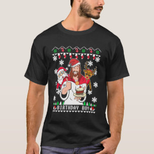 T-shirt Anniversaire Garçon Jésus Drôle mauvais Noël
