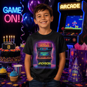 T-Shirt Anniversaire Garçon Niveau Supérieur Rétro