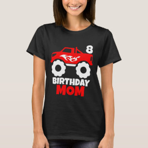 T-shirt Anniversaire Garçon Rouge Monster Truck Matching M