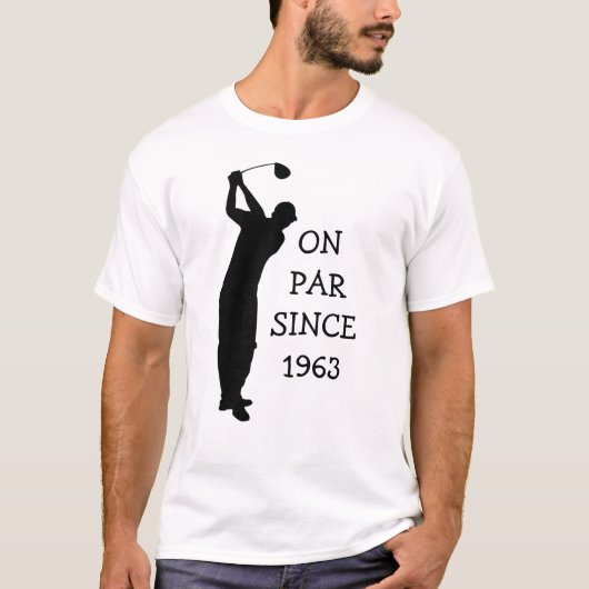 T-shirt Anniversaire Golfer Funny 60e heureux Papa Par Hum (Devant)