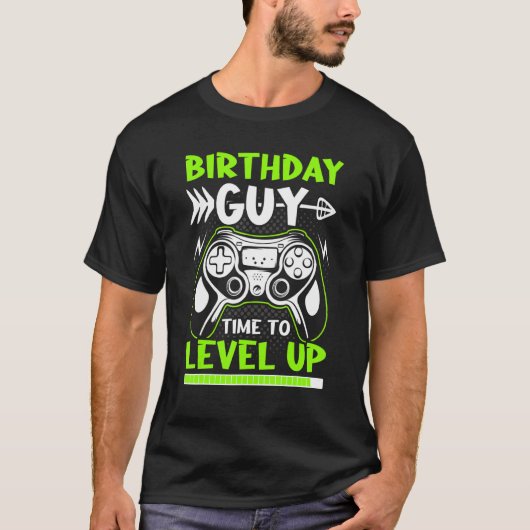 T-shirt Anniversaire Guy Heure Pour Augmenter Le Jeu De Jo (Devant)